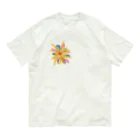 nomumyのカラフルなお花 Organic Cotton T-Shirt