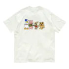 須田ふくろうのジャケうさと愉快な仲間たち オーガニックコットンTシャツ