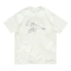 Owl and Potato Creationのパラサウロロフス 草食系 ジュラシックランチ Organic Cotton T-Shirt