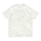 みにゆん　ねこのRunning puppy オーガニックコットンTシャツ