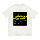 NEON_LINEのAMERICAN TOUR オーガニックコットンTシャツ