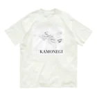 ヘシコヤン本舗のkamonegi モノクロ オーガニックコットンTシャツ