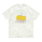 みにゆん　ねこのLovely puppy cake オーガニックコットンTシャツ