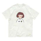 yamamototomohiroのスキー初心者女子 オーガニックコットンTシャツ