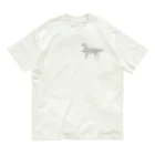 AtelierBoopのラブレター　フラットコーテッドレトリバー Organic Cotton T-Shirt