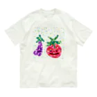 丸福の丸福　なすとトマト Organic Cotton T-Shirt