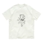 空想画学販売所の猫のフラダンサー　後ろ姿 Organic Cotton T-Shirt