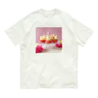 世界お菓子ばなしのバタフライカップケーキ スタンド Organic Cotton T-Shirt