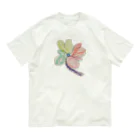 KidsArtの【世界にひとつ確定】子どもの絵　よつばのクローバー オーガニックコットンTシャツ