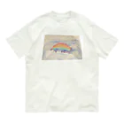 KidsArtの【子どもの絵】空、虹、無限大 オーガニックコットンTシャツ