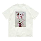 KidsArtの【子どもの絵】桜の木 オーガニックコットンTシャツ