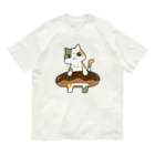 うさやのドーナツをゲットしてご満悦の猫 Organic Cotton T-Shirt