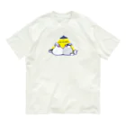 もしもしこちら文鳥のおやすみ文鳥　ランプ オーガニックコットンTシャツ