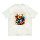 CoffeePixelのPixelBrew Cup D オーガニックコットンTシャツ