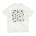 Katie（カチエ）の抽象的な手描きの花柄 Organic Cotton T-Shirt
