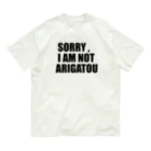 DJありがとうのSORRY  Organic Cotton T-Shirt