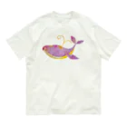 暖暖あたたかのピンクのクジラ Organic Cotton T-Shirt