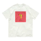 とある丸眼鏡の描き散らしのHAIR DRYER_RED オーガニックコットンTシャツ