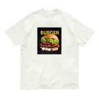 honeycombのBURGER オーガニックコットンTシャツ