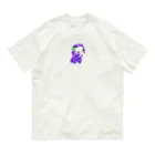 satoayaのアニマルカフェのフルーツアニマル　ブドウヒツジ オーガニックコットンTシャツ