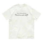 Studio avisのSun Salutation（ブラックプリント） オーガニックコットンTシャツ