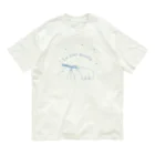 kiki25のこぐまさんの天体観測(スカイブルー) オーガニックコットンTシャツ