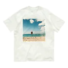 citron_citronの海、砂浜、空 オーガニックコットンTシャツ