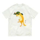 MUGEN ARTの小原古邨　踊る狐　日本の名画アートTシャツ Organic Cotton T-Shirt