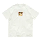 もみじのこんがり猫さん オーガニックコットンTシャツ