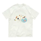 honeycombのねこと金魚 Organic Cotton T-Shirt