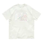 YuluttoUsagiのシャボン玉 オーガニックコットンTシャツ