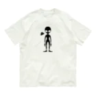 kimchinのグレイタイプの宇宙人のシルエット Organic Cotton T-Shirt