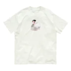 ちゅんママことりショップ𓅪𓅫の桜文鳥Tシャツ〜miichan オーガニックコットンTシャツ