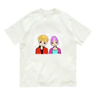 @supika_chan1のツーショットカップル オーガニックコットンTシャツ