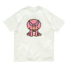 segasworksのホリドゥスちゃん（ゆるトリケラトプス ） オーガニックコットンTシャツ