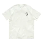 あけびの癒しのハチワレ猫さん Organic Cotton T-Shirt