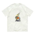 オカメ日記chのオカメインコのグッズ オーガニックコットンTシャツ