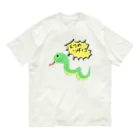 okuraokuraのどう見てもヘビ Organic Cotton T-Shirt