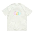 ざわざわするみつばのゆる線三色にゃんこ Organic Cotton T-Shirt