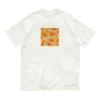 my pastel（いしはら　まさこ）のオレンジのタイル オーガニックコットンTシャツ