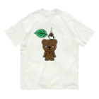 イラスト MONYAAT のこぐまとスズメと雨のしずく Organic Cotton T-Shirt