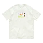 裸足になれるのふみきりマン オーガニックコットンTシャツ