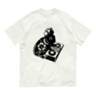 小梅製作所のDJ小梅（DJシャオメイ、DJうさぎ）黒 Organic Cotton T-Shirt