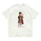 ogura kyoko illustrationのバグパイプ奏者 オーガニックコットンTシャツ