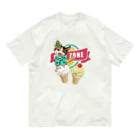 みきぞーん｜保護猫 ミッキー画伯と肉球とおともだちのmint Organic Cotton T-Shirt