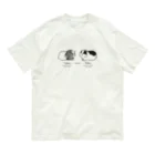 cossoriのモルモットプロフィール（黒） Organic Cotton T-Shirt