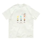 にじいろ＊ひろばの絵の具チューブからこんにちは！茶トラ 3色ver. オーガニックコットンTシャツ