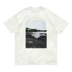 みちゅぱのハワイ島 ブラックビーチとウミガメ Organic Cotton T-Shirt