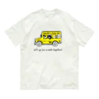 toneko's shopの柴犬×バス_トネコ Organic Cotton T-Shirt