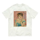 世界美術商店の女優ジャンヌ・サマリーの肖像 / Portrait of the Actress Jeanne Samary オーガニックコットンTシャツ